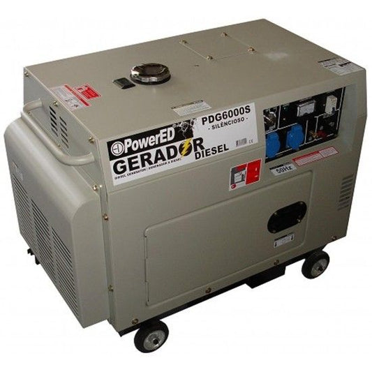 Gerador PDG6000CLE-3 diesel insonorizado 230V 5Kw PowerEd