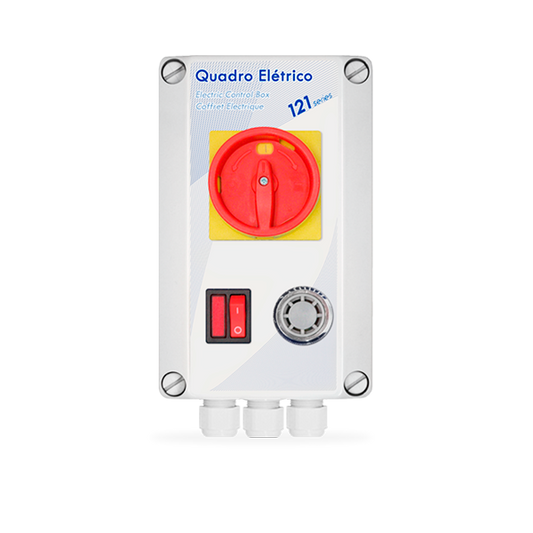 Quadro comando e proteção com alarme