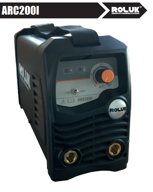 Aparelho soldadura Inverter ARC200I Roluk
