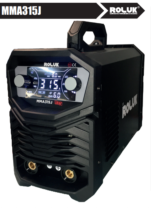 Aparelho soldadura Inverter MMA315J 380V Roluk